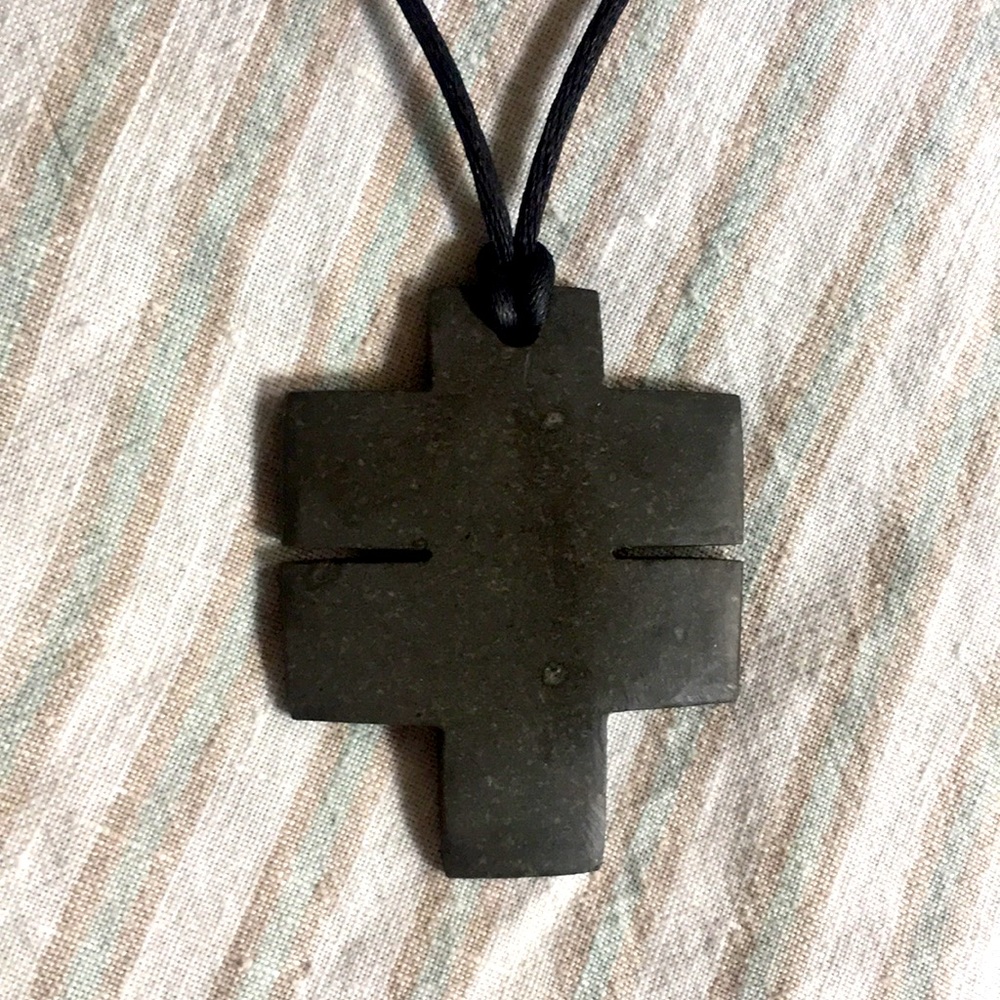 Dragonfly-Cross Stone Necklace.